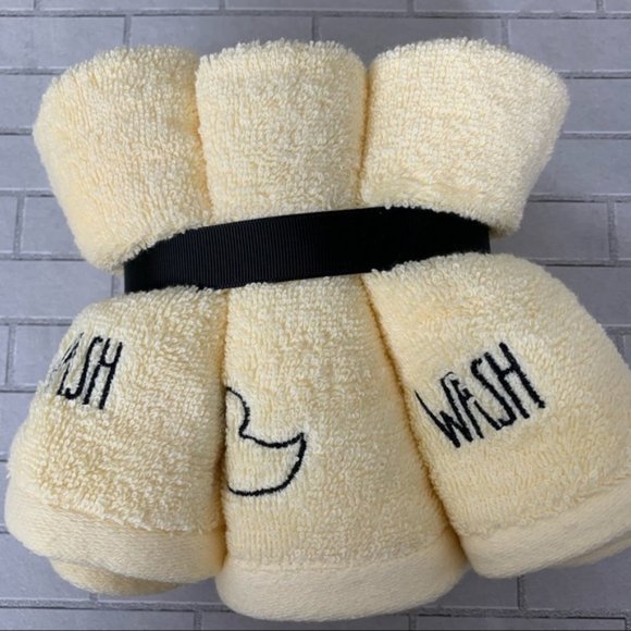 Other - Rae Dunn Bee Icon Bath Hand Towel